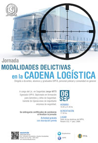 JORNADA MODALIDADES DELICTIVAS EN LA CADENA LOGÍSTICA