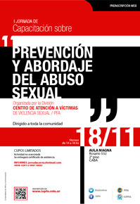 18 DE NOVIEMBRE . I JORNADA DE CAPACITACIÓN SOBRE PREVENCIÓN Y ABORDAJE DEL ABUSO SEXUAL