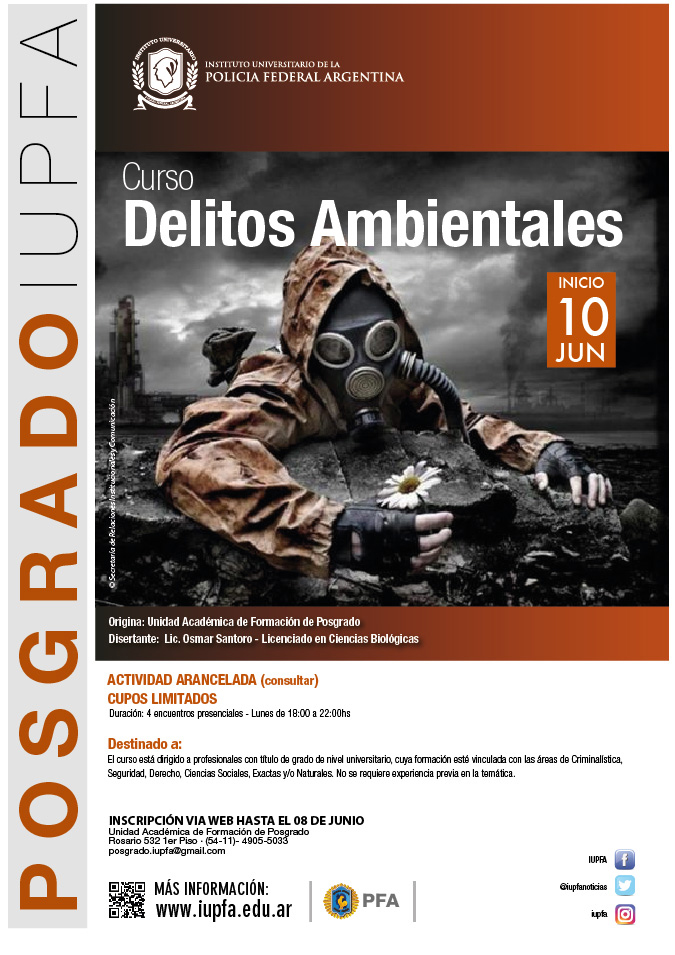 10 DE JUNIO . DELITOS AMBIENTALES . IUPFA