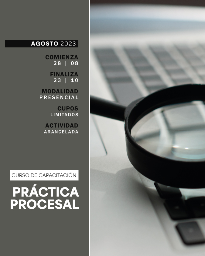 28 DE AGOSTO . CURSO DE CAPACITACIÓN EN PRÁCTICA PROCESAL . IUPFA