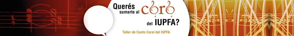 AGOSTO . TALLER DE CANTO CORAL DEL IUPFA